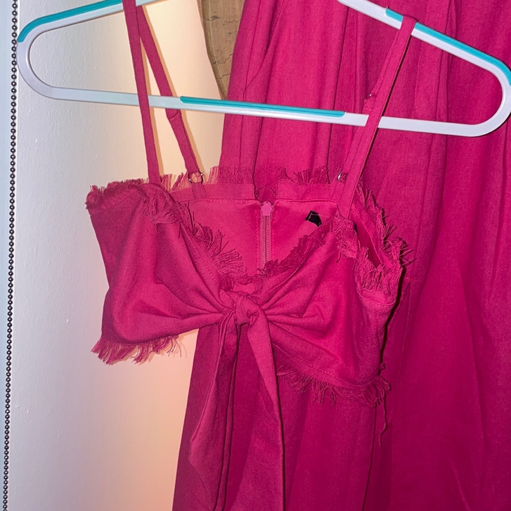 Pink linen set